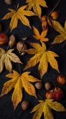 autumn, leaf, maple, fall, leaves, nature, tree, vector, pattern, orange, season, illustration, yellow, design, foliage, plant, seamless, texture, color, oak, brown, wallpaper, october, red, decoratio