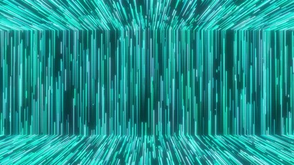 Poster - Abstract glowing trails. Computer generated 3d render