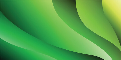 Poster - abstract pastel green gradient background. curv wave concept for design background. use for banner, 
