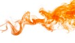 © ArtFusionStock - Orange Smoke Isolated on White Background