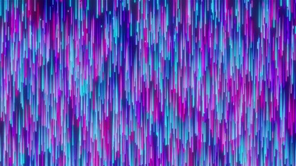 Poster - Abstract glowing trails. Computer generated 3d render