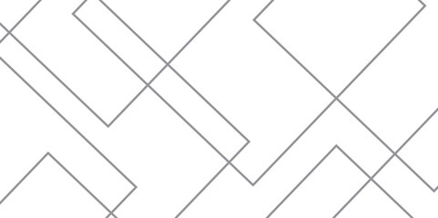 Fototapete - grey geometric overlapping square seamless pattern. modern white transparent material in triangle te