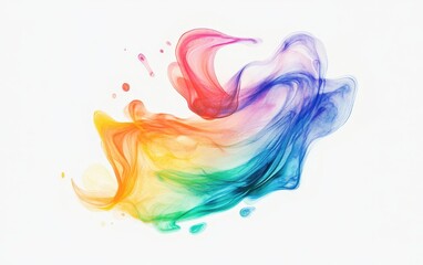 Poster - Vibrant Abstract Watercolor Blend