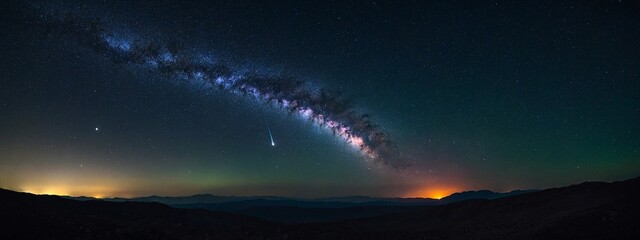 Sticker - A dazzling comet streaking through the dark expanse