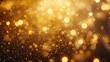 © RINLADA - Shimmering golden fairy lights surround a Happy New Year greeting, with soft bokeh effects for a joyful celebration feel