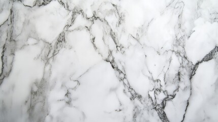 Wall Mural - High angle of polished marble texture with elegant white and gray veining, reflecting light beautifully