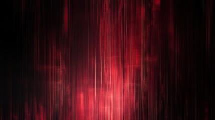 Poster - Abstract red glitch background with digital lines and textures.  red on a black backdrop. modern wallpaper for design or a banner
