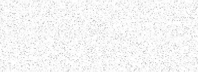 Poster - Black dotted noise grid texture. Comic pixel grain pattern. Polka dot particle wallpaper. Irregular grain overlay backdrop. Grunge net speckle effect. Vector stippling halftone background