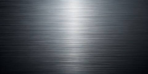 Vertical Brushed Metal Texture with Light Beam - Abstract Background