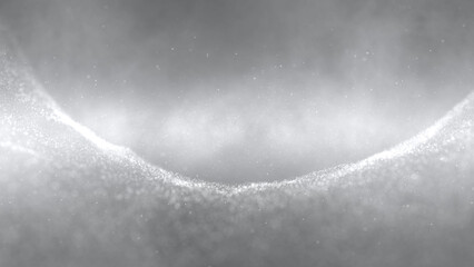 Wall Mural - artistic silver white flickering particles illustration background.