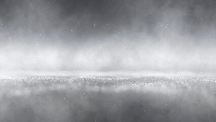 Wall Mural - magic shine silver white particles bright landscape copy space illustration background.