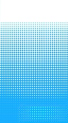 Poster - Blue gradient dotted pattern with varying dot sizes and shades vertical format