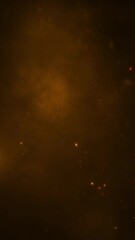 Wall Mural - Vertical Smoke and Sparks Orange Blaze Particles 4K Loop features dark brown and orange smoke and clouds blowing across the screen with lights and sparks in a vertical ratio loop.