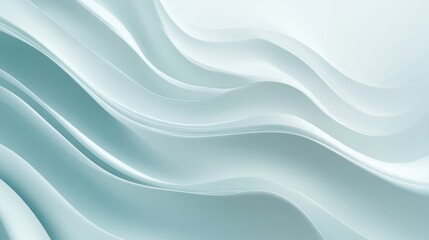 Poster - Elegant light blue background with an abstract wave texture for a poster design or presentation