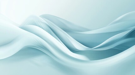 Poster - Elegant light blue background with an abstract wave texture for a poster design or presentation