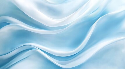 Poster - Elegant light blue background with an abstract wave texture for a poster design or presentation