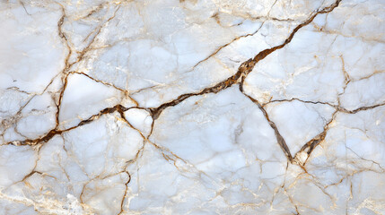 Leinwandbilder - Elegant white Carrara Statuario marble texture with intricate veining, perfect for luxurious interior design and architectural projects