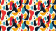 © NeuralNiche - Unique abstract texture pattern with vibrant colors and shapes perfect for modern graphic design projects