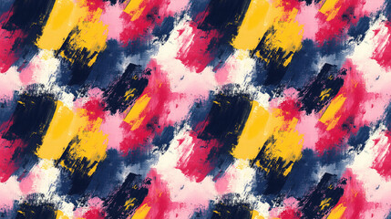 Seamless abstract modern painting pattern featuring dynamic palette knife strokes on canvas ideal for textile design home decor wallpapers