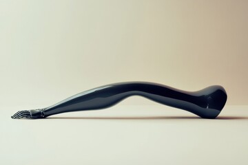 Poster - This elegant prosthetic leg showcases advanced design features, highlighting its functionality and aesthetic appeal for modern wearers. Generative AI