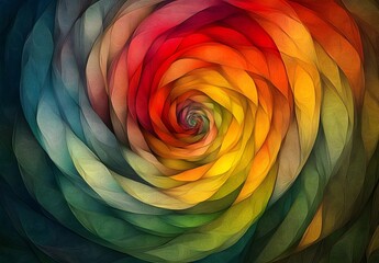 abstract colorful spiral pattern