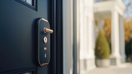 Poster - Smart door locks enhance home security and convenience