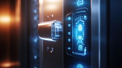 Poster - explore the functionality of smart locks in modern security systems