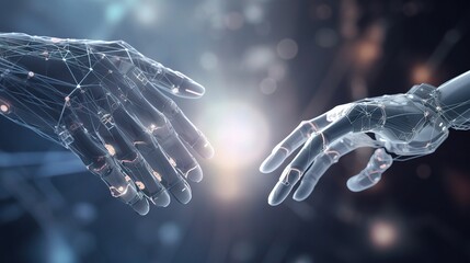 Poster - Connection of Human and Machine Hands in Digital Realm