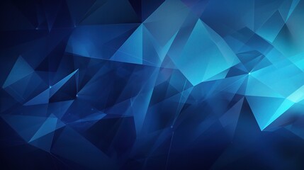 Poster - Abstract Blue Geometric Background Design