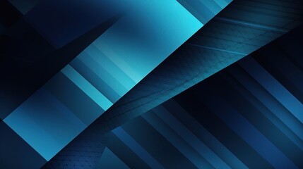 Poster - Abstract Blue Geometric Design Background