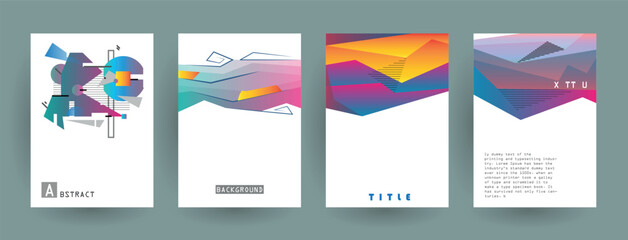 Poster - Abstract background cover design. Vector pattern	