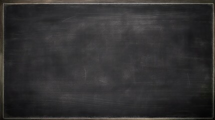Poster - Blank Chalkboard Background for Education and Creativity