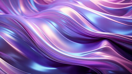 Wall Mural - neon-textured iridescent fabric with unique wrinkles, creating an eye-catching play of light and tex