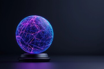 Poster - Magic sphere with molecules of compounds in 3D