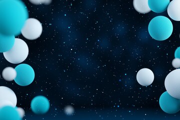 Wall Mural - embrace the holiday season with the festive shimmer of blue glitter in an abstract defocused backgro