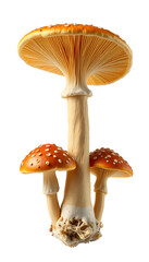 psilocybe cubensis hallucinogen mushrooms isolated with white highlights, png