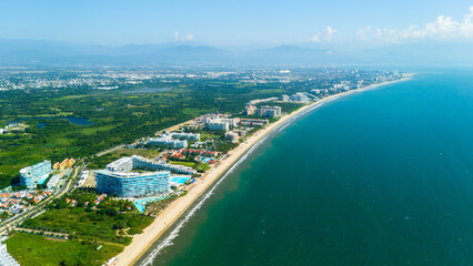 Wall Mural - Aerial View of Hotel Zone in Nuevo Vallarta, Nayarit. Mexico