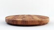 wooden podium empty product display to show cosmetic product platform 3d rendering 
