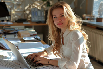 Poster - Professional Financial Tax Accountant Consultation Services in an Office Setting