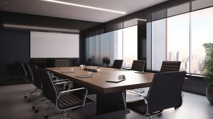 Poster - Modern Corporate Meeting Room Interior Design