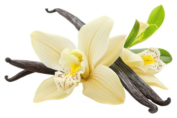 Wall Mural - png vanilla flower and ingredients orchid white invertebrate.