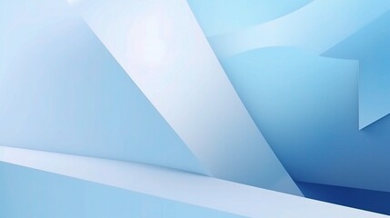 Poster - Abstract Blue Background with Geometric Shapes