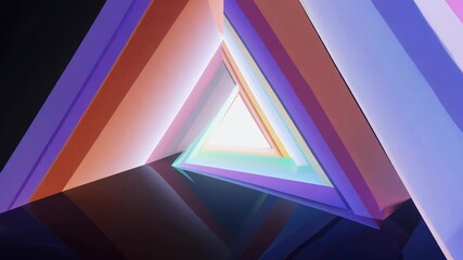 A triangle is shown in a black and white image with a blue and orange hue. The triangle is surrounded by a white background