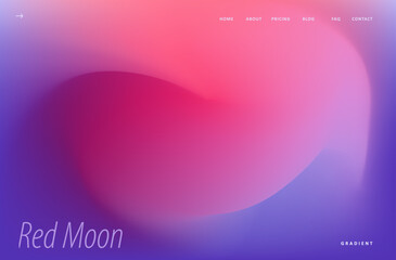 Wall Mural - Trendy Landing Page Purple Pink Gradient Background. Modern Backdrop for Poster, Brochure, Advertising, Placard, Invitation Card, Music Festival, Night Club, Website