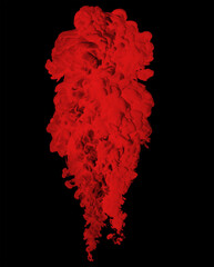 smoke steam isolated black background
