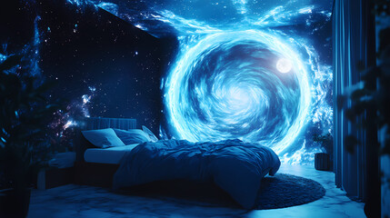 the dreamscape of a parallel universe reveals the mysteries of the universe through a visual stunnin