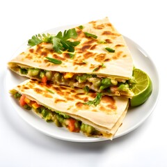 an elegant delicious homemade Food meal isolated on a White background