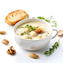 an elegant delicious homemade Food meal isolated on a White background