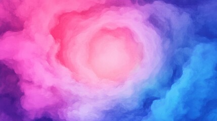 Aufkleber - Vibrant Swirling Particles in Digital Cloud Design