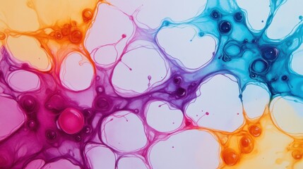 Poster - Colorful Abstract Neural Network Visualization
